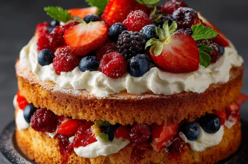 Summer Berry Cake – Fresh, Fruity, and Delightfully Light