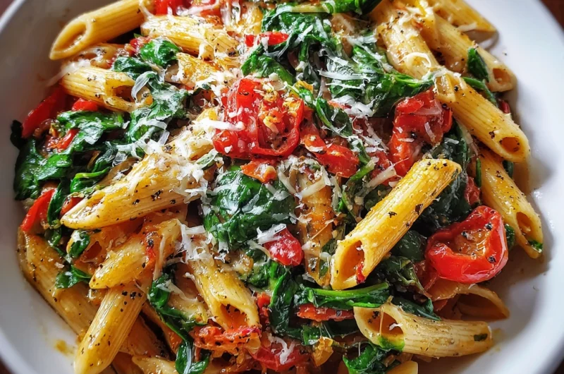 Tomato Spinach Pasta: A Fresh, Flavorful, and Healthy Pasta Dish