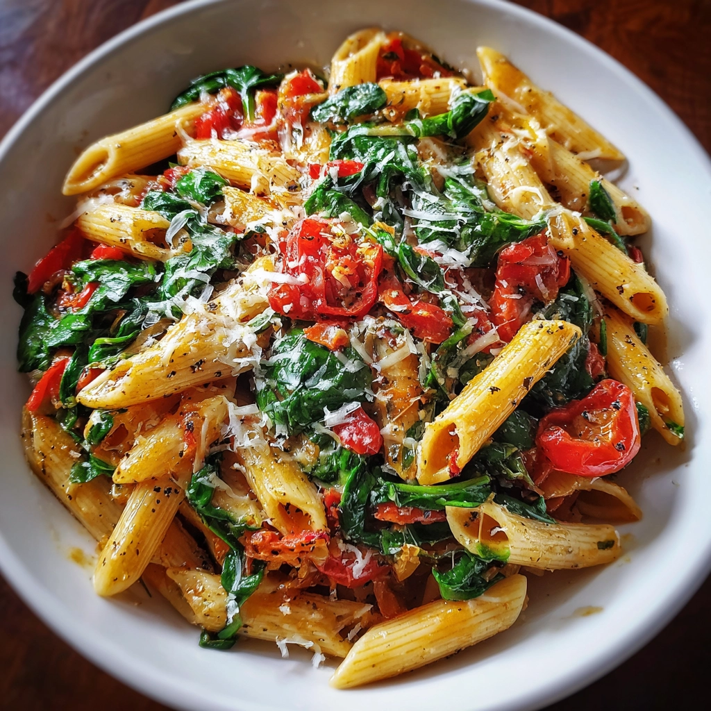 Tomato Spinach Pasta Recipe