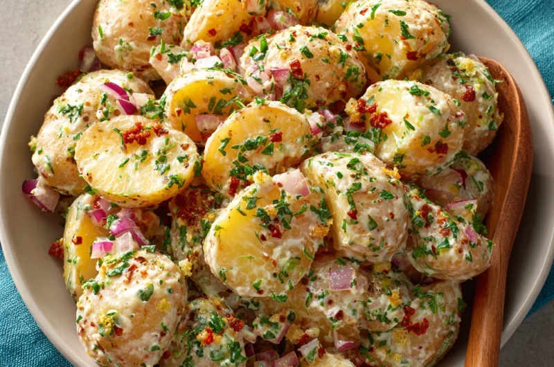 Warm Honey Dijon Potato Salad