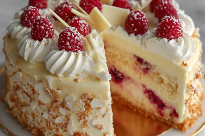 White Chocolate Raspberry Dream Cake: A Decadent, Fruity Indulgence