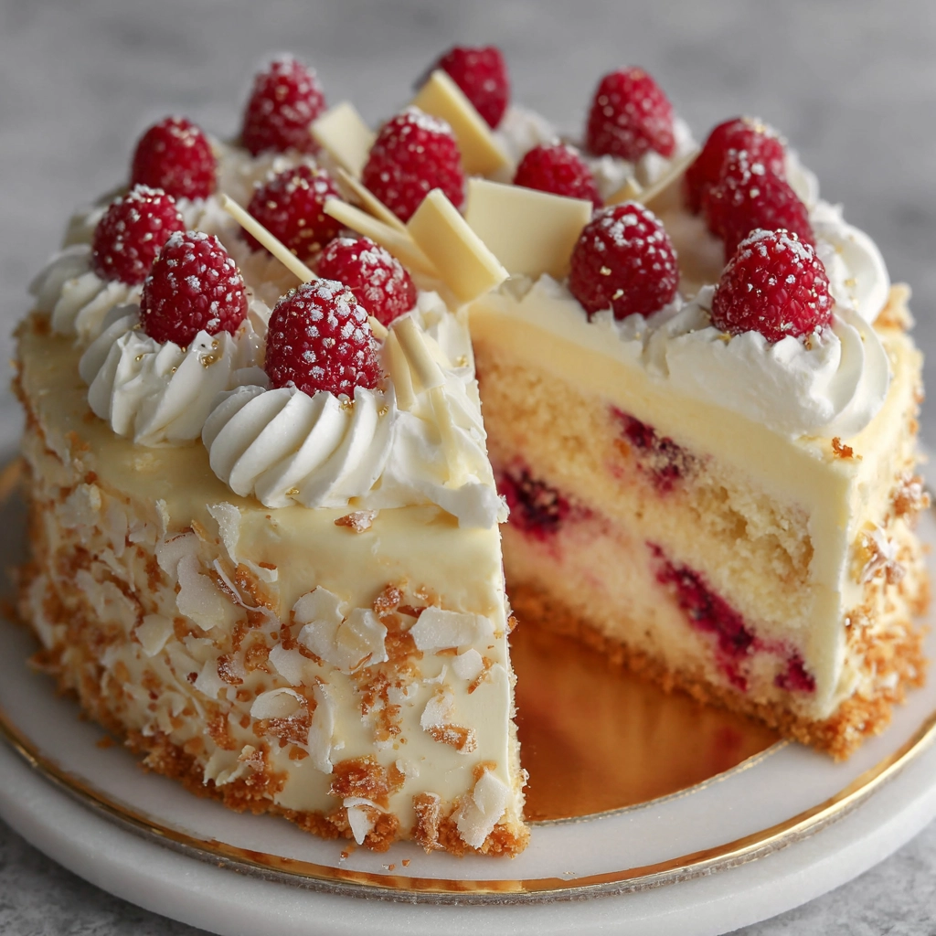 White Chocolate Raspberry Dream Cake Recipe