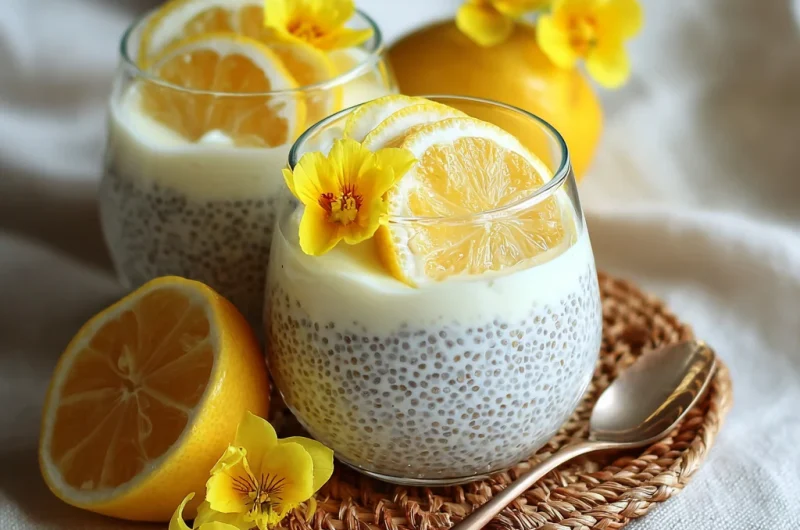 Yummy Lemon Cream Chia Pudding 🍋🥄