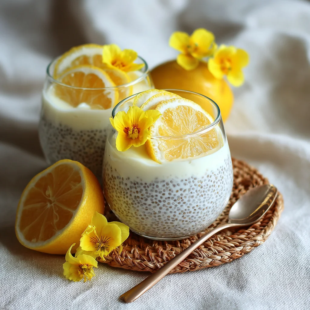 Yummy Lemon Cream Chia Pudding Recipe