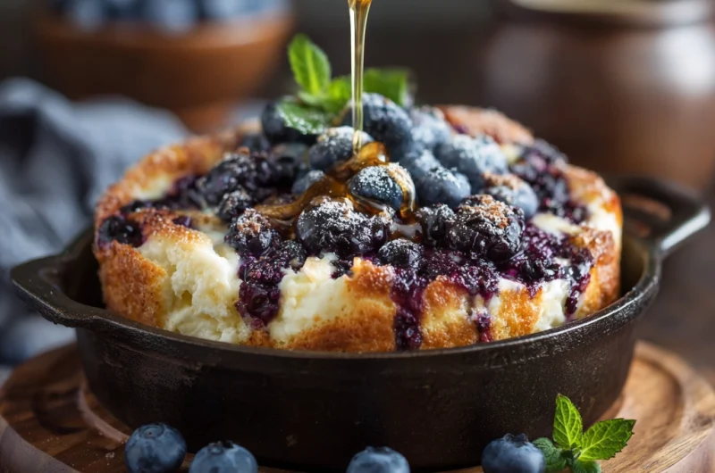 Blueberry Cottage Cheese Breakfast Bake