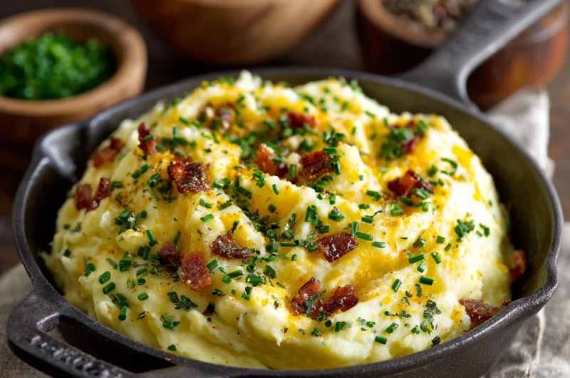Cheddar Chive Mashed Potatoes: Creamy, Savory, and Comforting