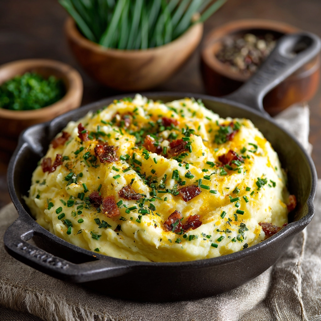 Cheddar Chive Mashed Potatoes