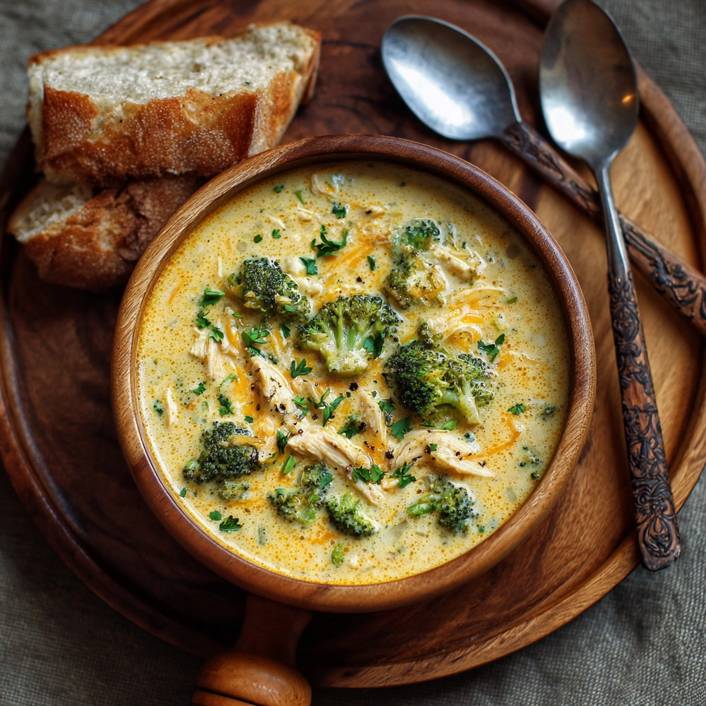 Chicken Broccoli Cheddar Soup Recipe
