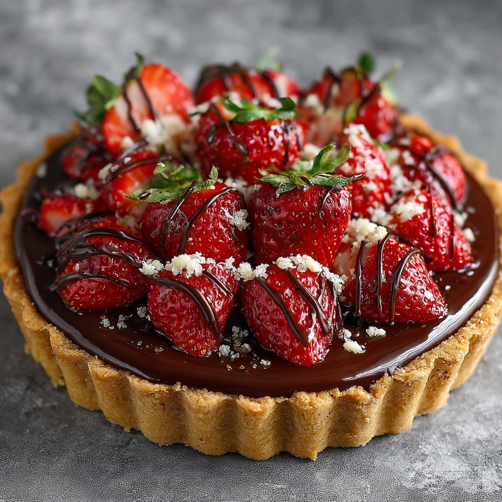 Chocolate Strawberry Tart Recipe