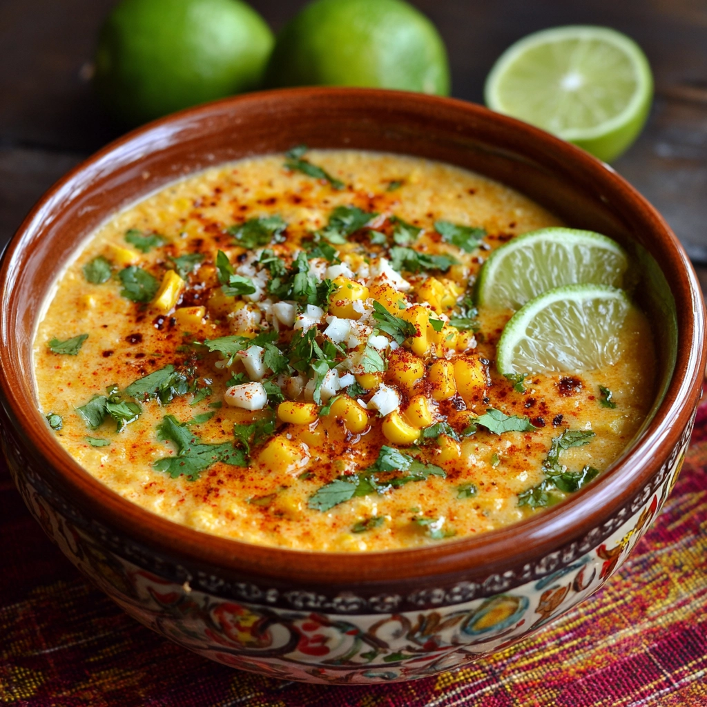 Copycat Panera Mexican Street Corn Soup Recipe