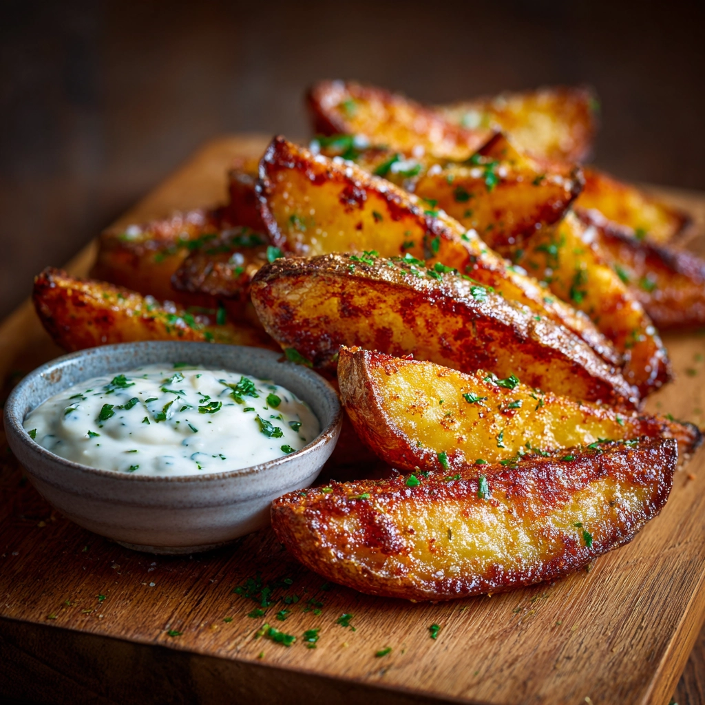 Crispy Baked Potato Wedges Recipe