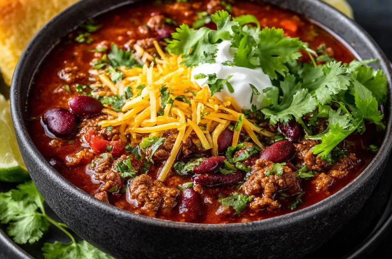 Crockpot Ground Beef & Bean Chili: A Hearty, Flavor-Packed Comfort Dish