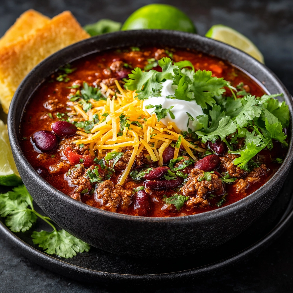 Crockpot Ground Beef & Bean Chili – Easy Slow Cooker Recipe