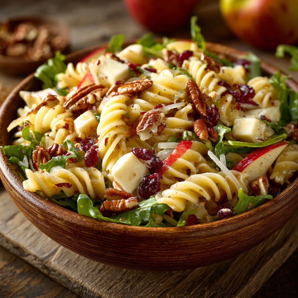 Fall Harvest Pasta Salad with Apples & Pecans