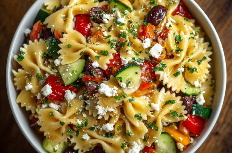 Italian Bowtie Pasta Salad (Farfalle Pasta Salad)