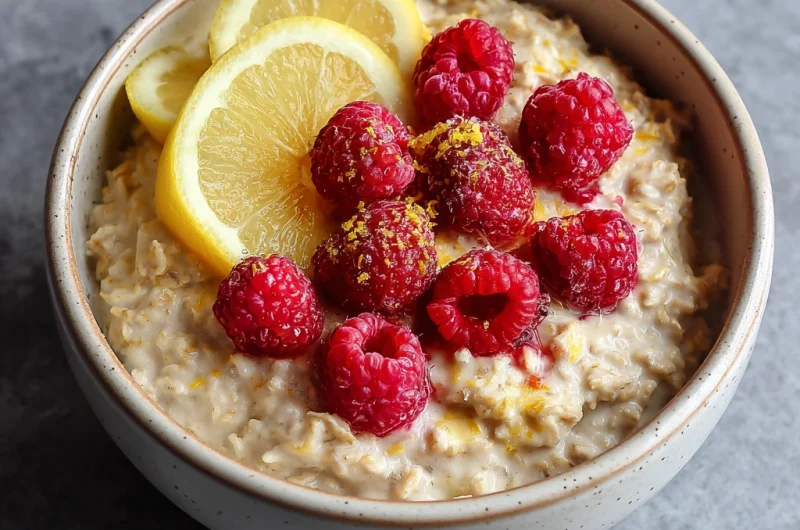 Lemon Raspberry Oatmeal: A Bright & Nourishing Start to Your Day