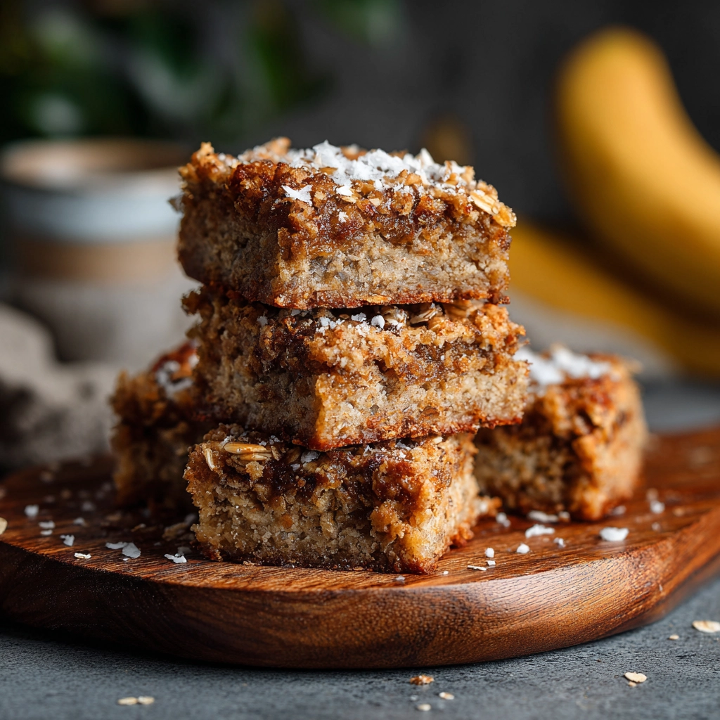 Oatmeal Banana Bars Recipe
