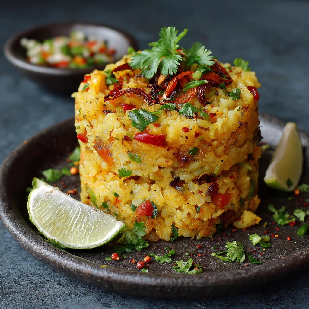 Poha Upma Stack Recipe