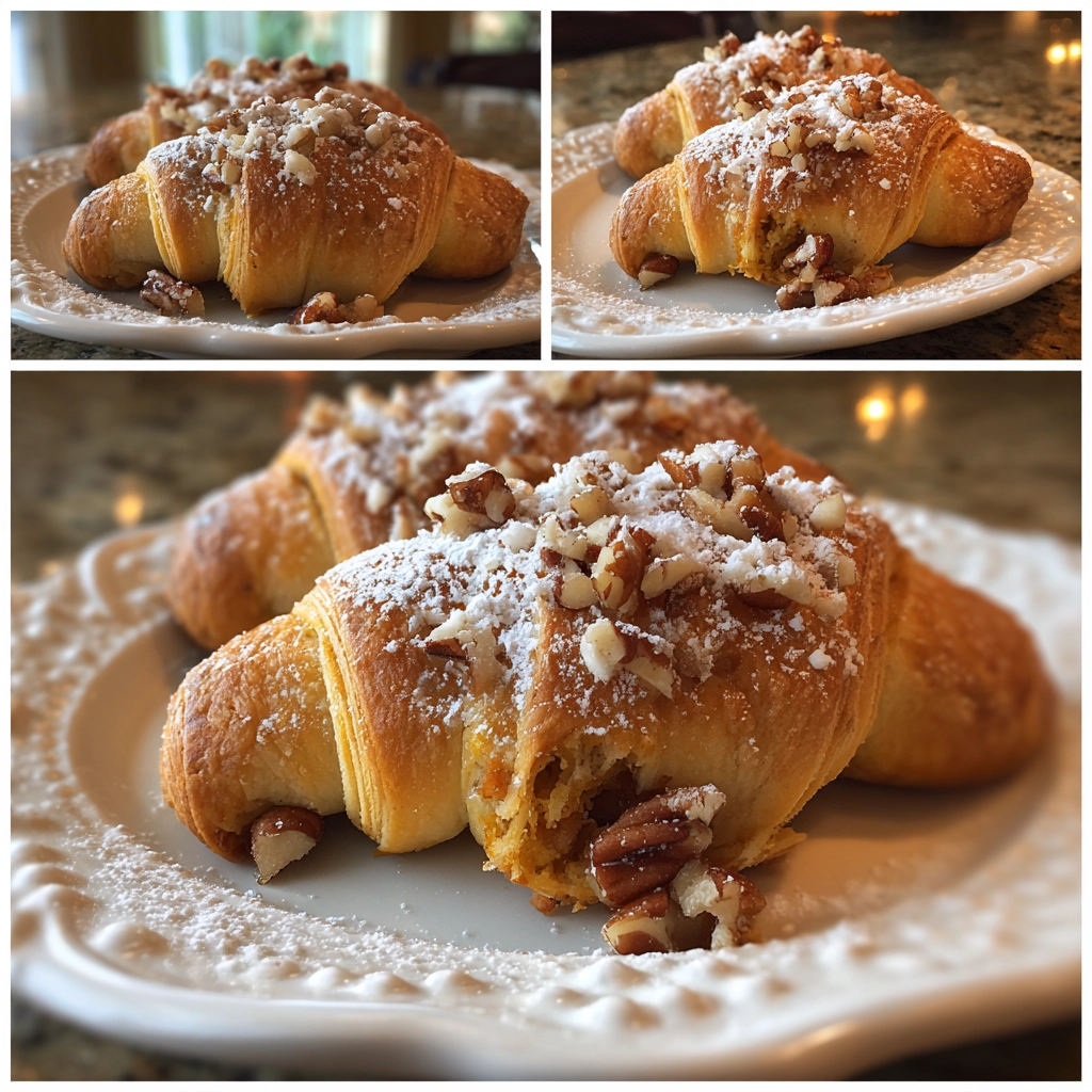 Pumpkin Pecan Crescent Rolls