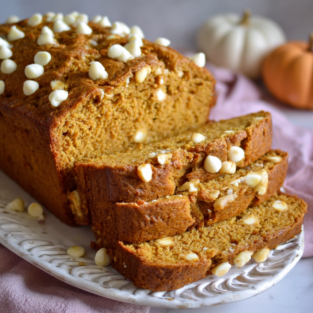 Pumpkin White Chocolate Chip Bread Recipe