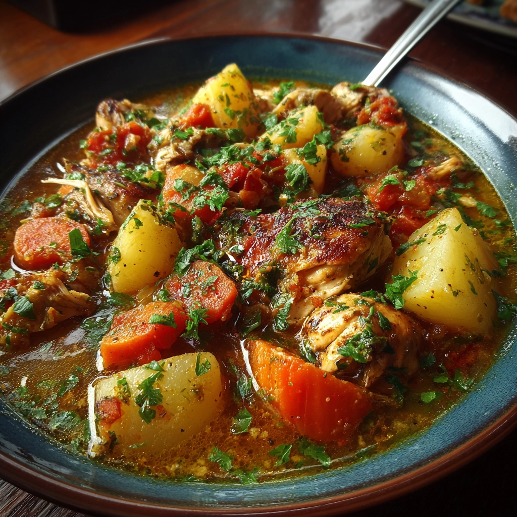 Savory Crockpot Chicken Stew Delight