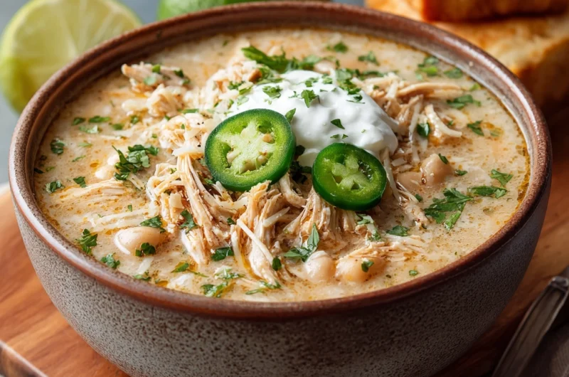 Slow Cooker White Chicken Chili Recipe