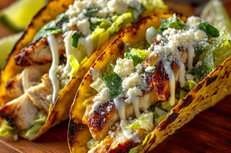 Irresistible Smash Chicken Caesar Tacos Recipe: A Bold Fusion You’ll Crave
