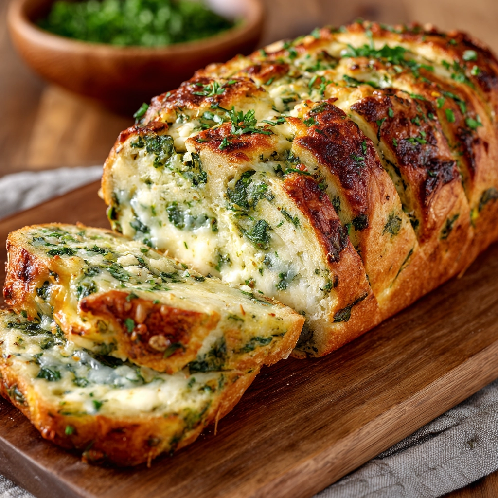 Spinach Cheese Bread Recipe