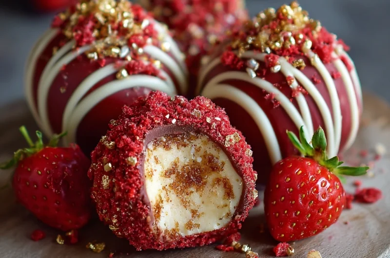 Strawberry Velvet Cheesecake Truffles: Bite-Sized Bliss