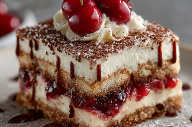 Tasty Cherry Amaretto Tiramisu