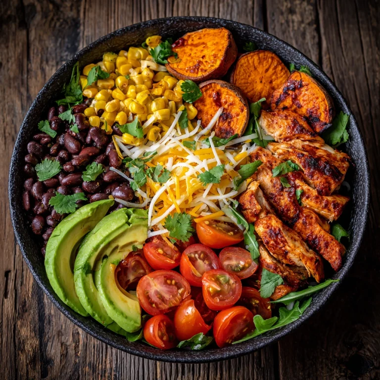 BBQ Chicken Sweet Potato Bowls