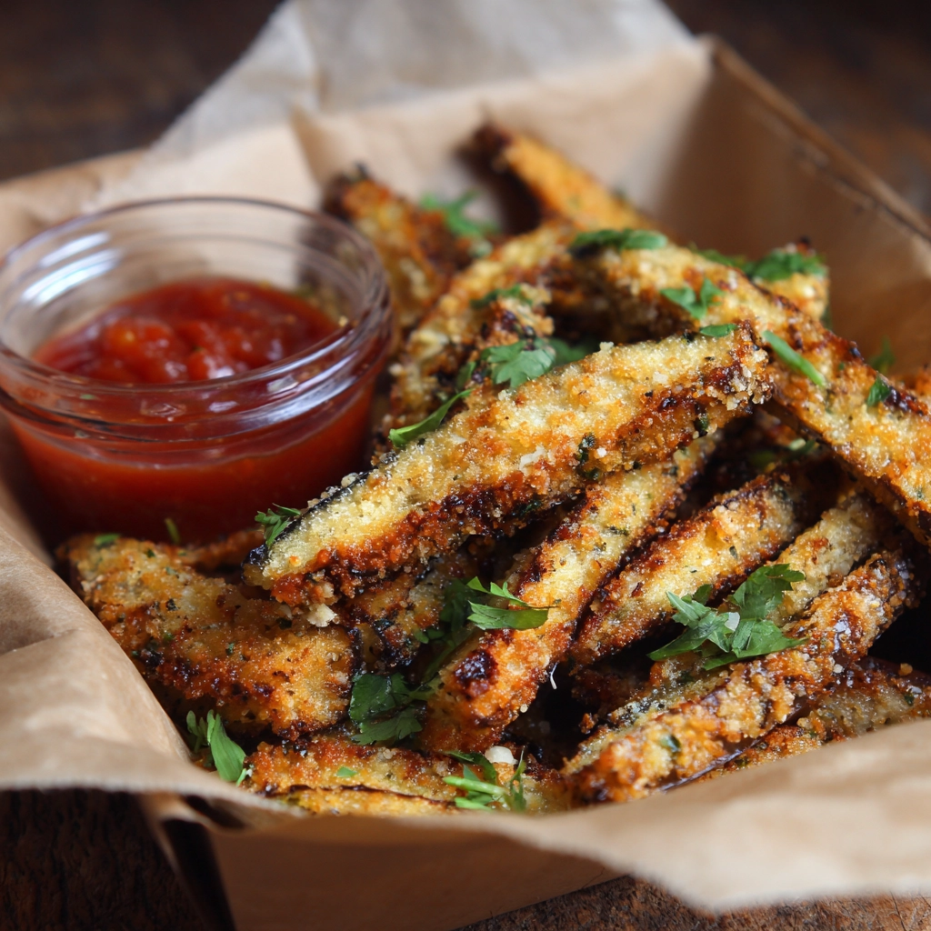 Baked Eggplant Fries Recipe