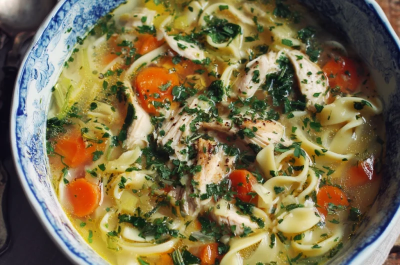 Classic Chicken Noodle Soup With Fresh Herbs Recipe: A Comforting Homemade Favorite