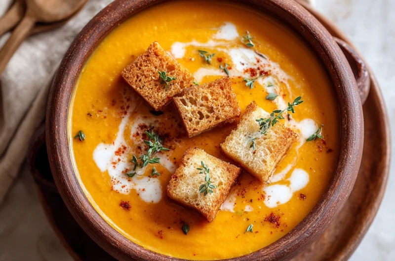 Cozy Butternut Squash Crockpot Soup