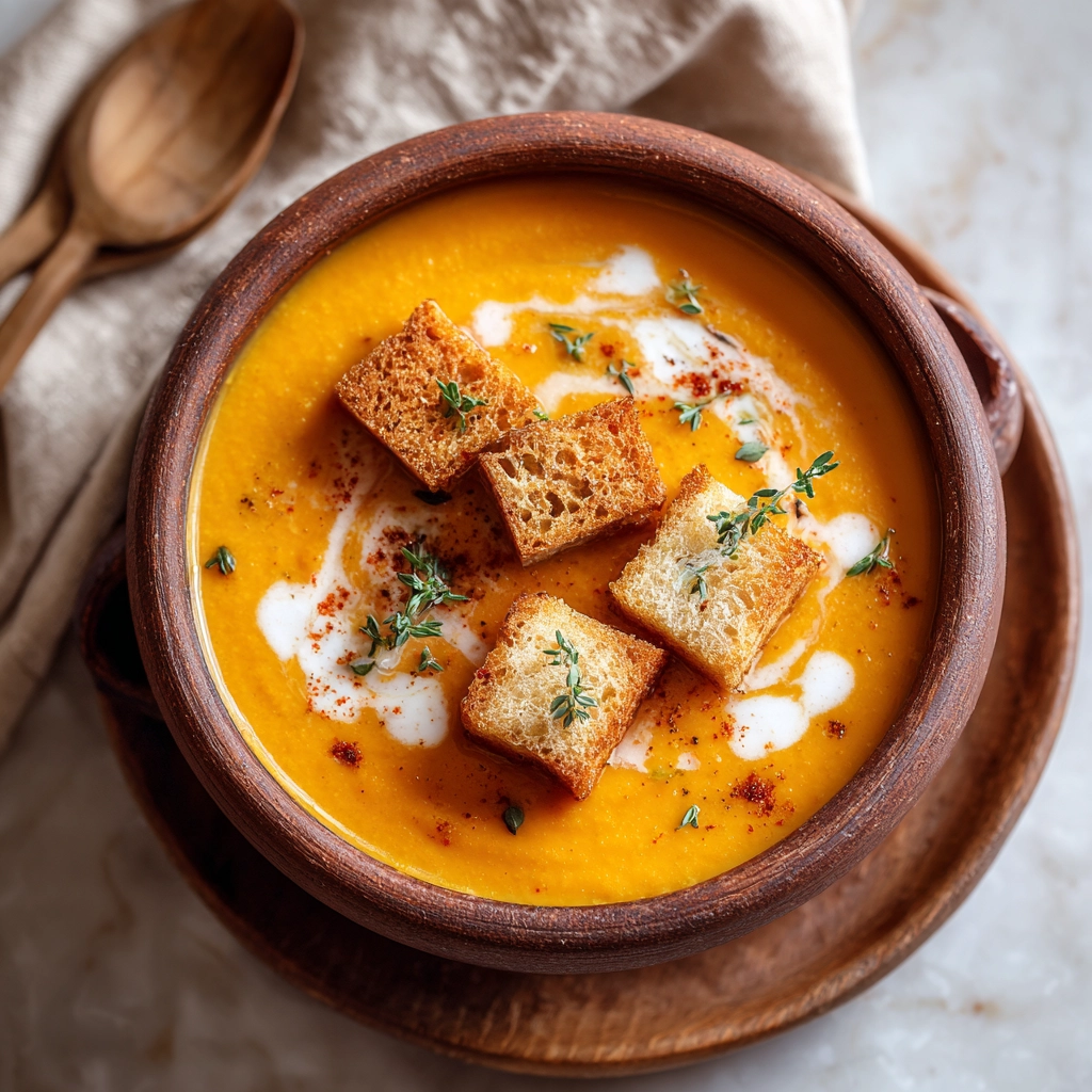 Cozy Butternut Squash Crockpot Soup Recipe