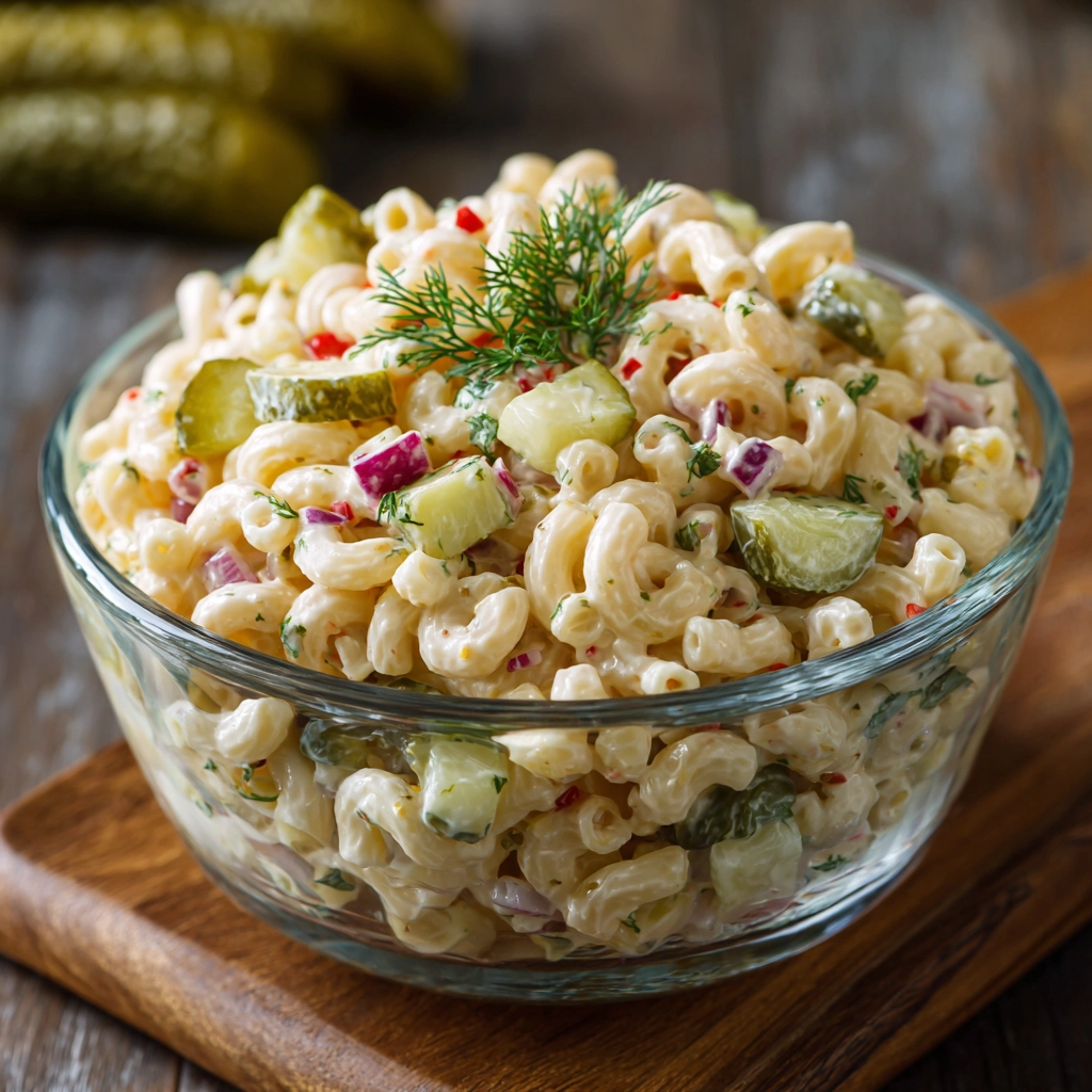 Delightful Classic Dill Pickle Macaroni Salad Recipe