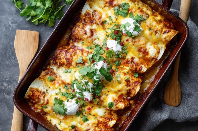 Easy Chicken Enchiladas Recipe