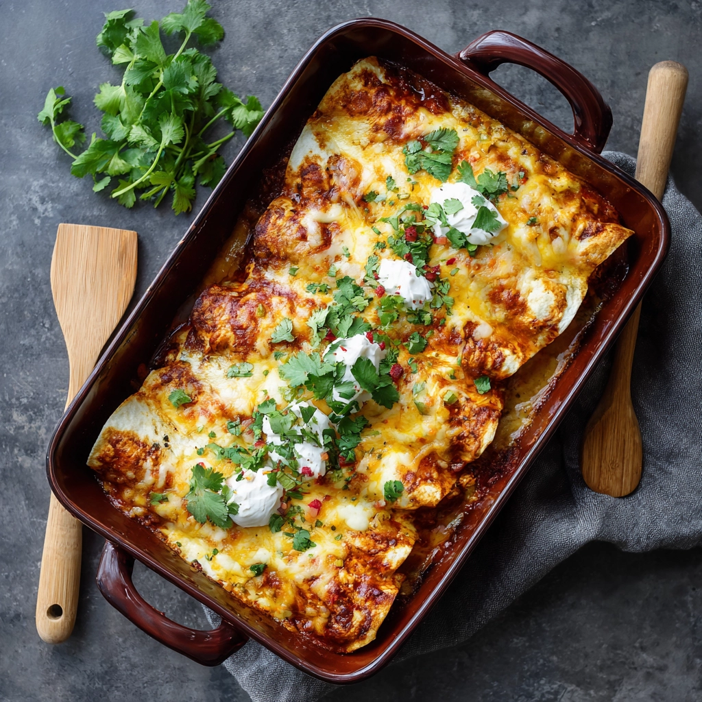 Easy Chicken Enchiladas Recipe