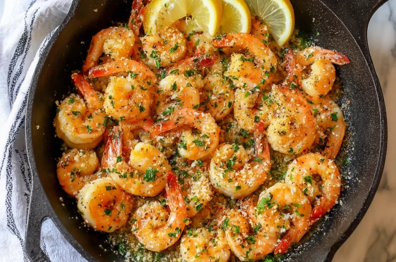 Garlic Butter Shrimp Skillet Recipe