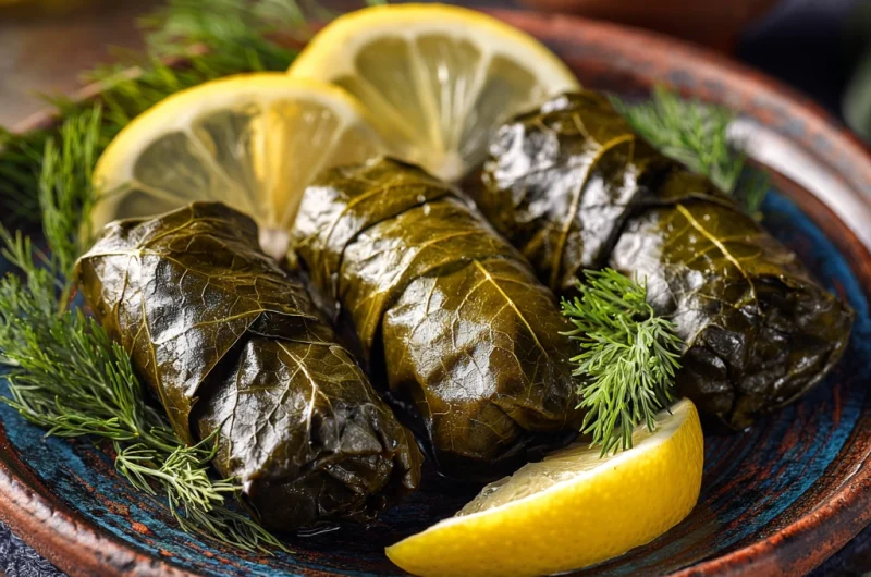 Greek Dolmades – Traditional Stuffed Grape Leaves Recipe