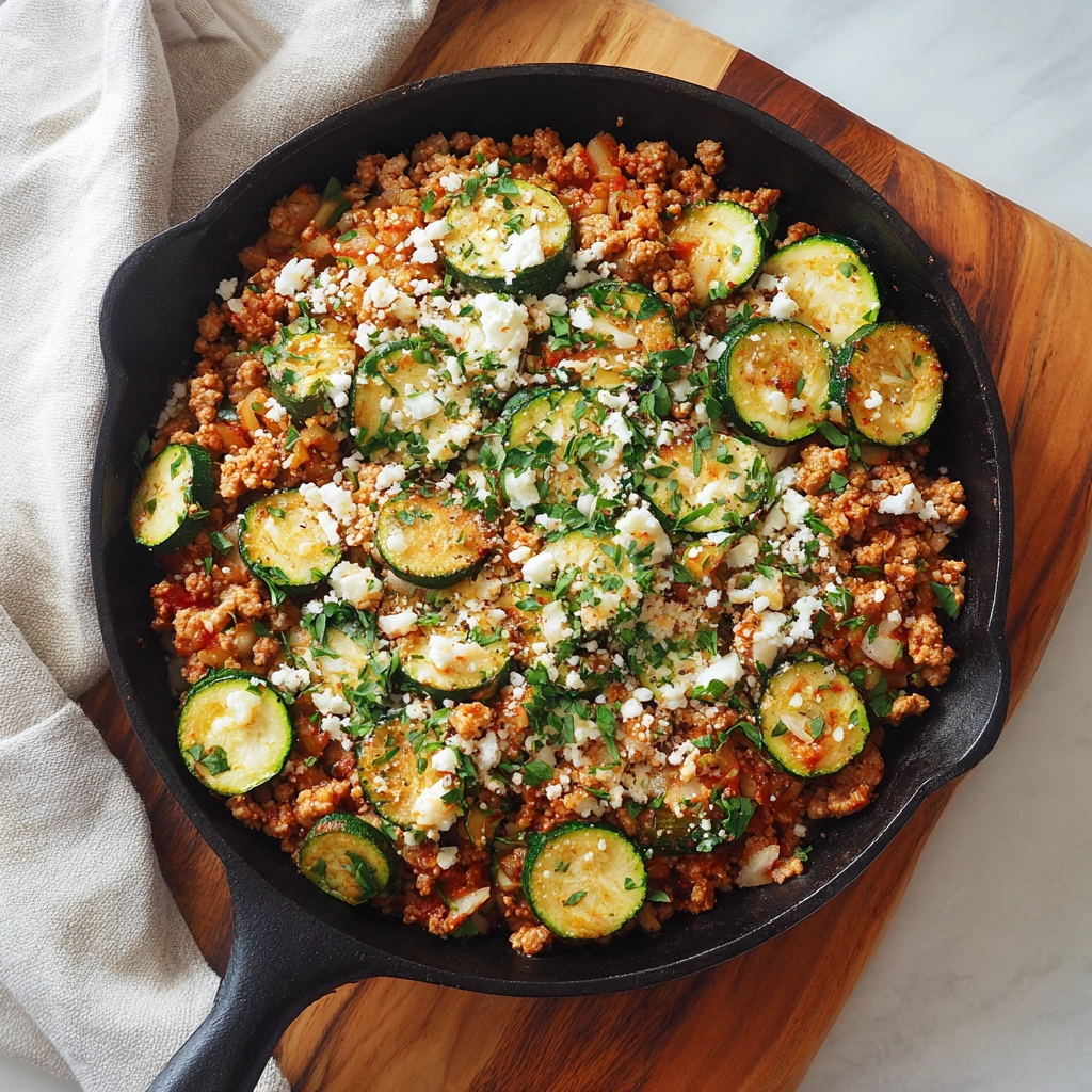 Ground Turkey and Zucchini Skillet