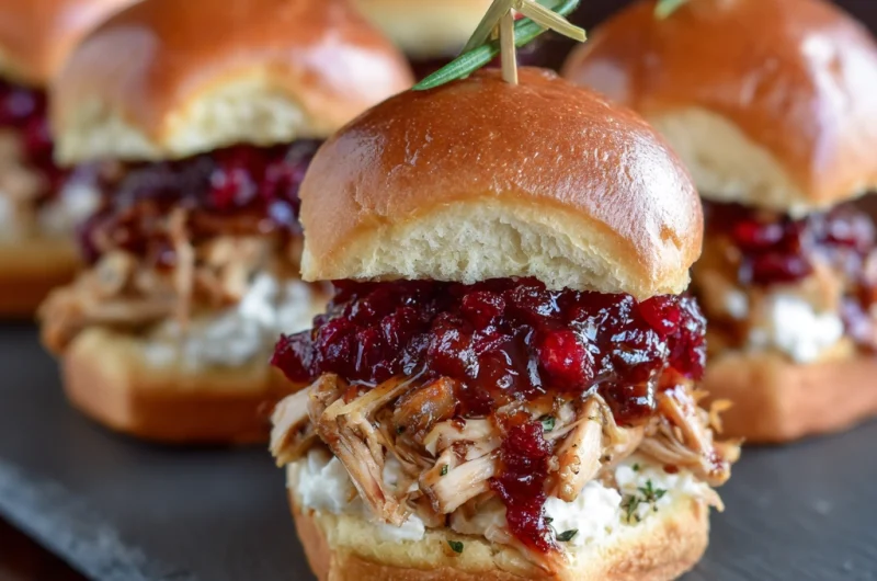 Irresistible Cranberry BBQ Turkey Sliders: Sweet, Smoky & Crowd-Pleasing Mini Sandwiches