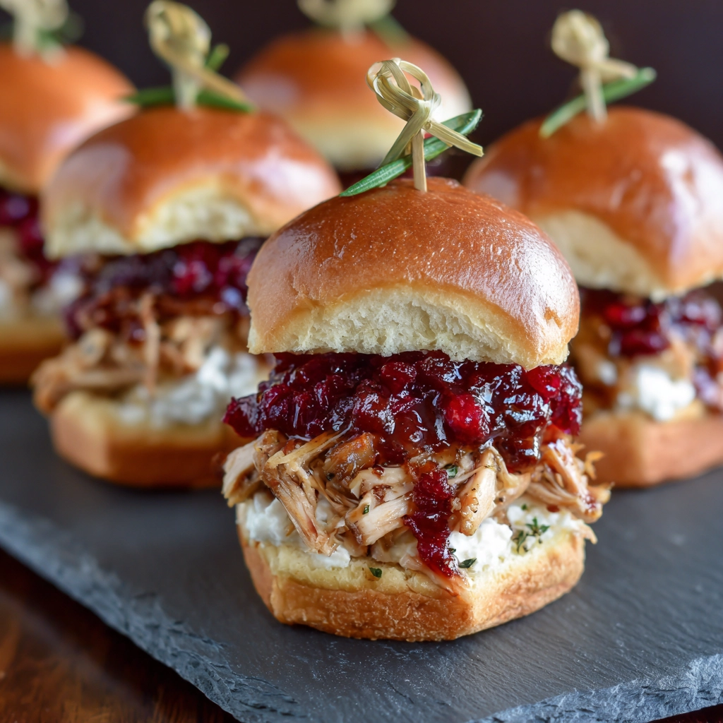 Irresistible Cranberry BBQ Turkey Sliders