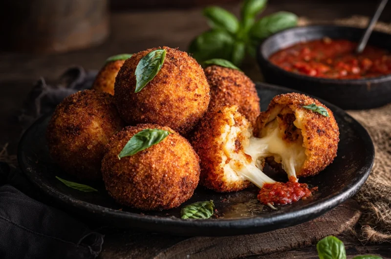 Italian Rice Balls Recipe (Arancini) – Crispy, Cheesy & Authentic