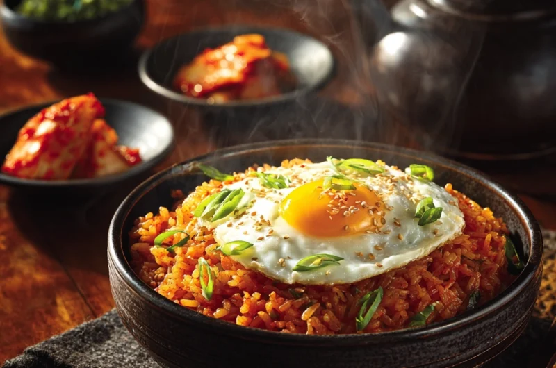 Kimchi Fried Rice Recipe – Easy, Spicy & Flavorful Korean Comfort Food