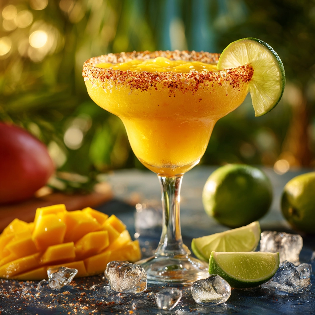 Mango Margarita with Tajín Rim