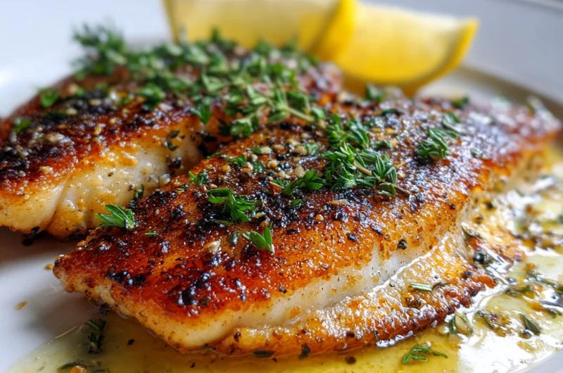 Pan Seared Tilapia Recipe – Crispy, Juicy & Ready in Minutes