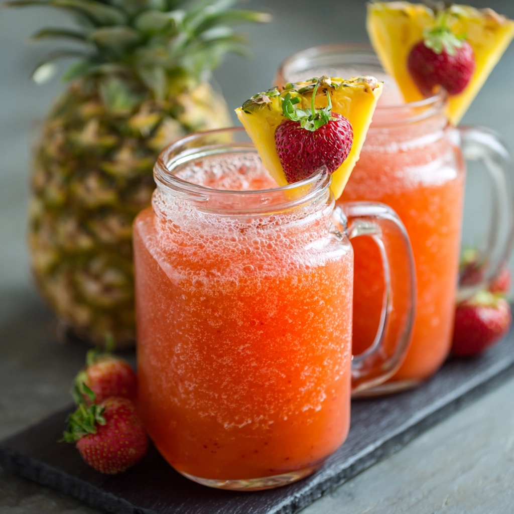Pineapple Strawberry Agua Fresca Recipe