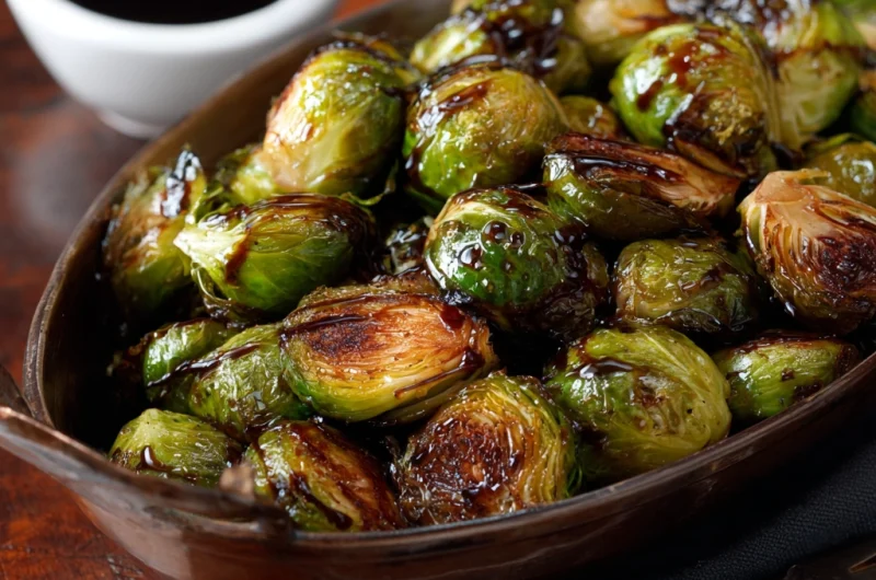Roasted Brussels Sprouts With Balsamic Glaze Recipe