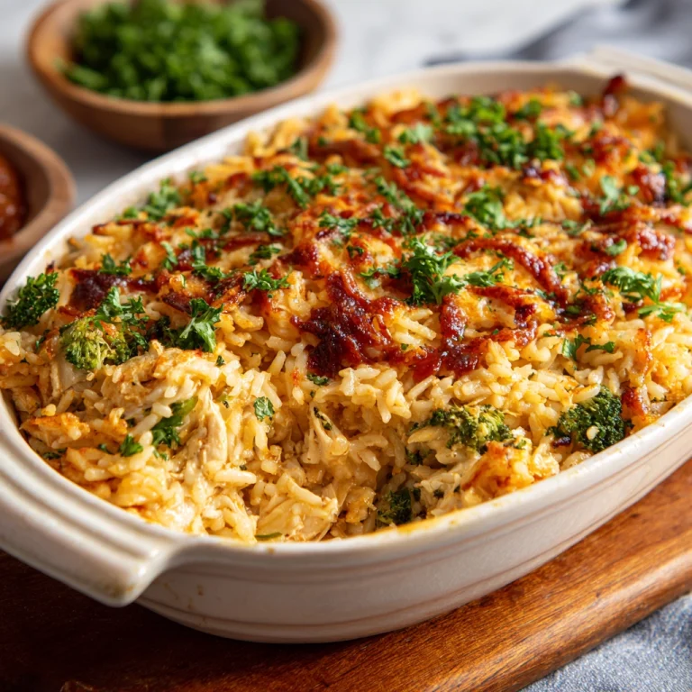 Rotisserie Chicken and Rice Casserole